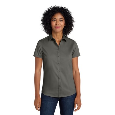 Port Authority® SuperPro™ Short Sleeve Ladies Twill Shirt