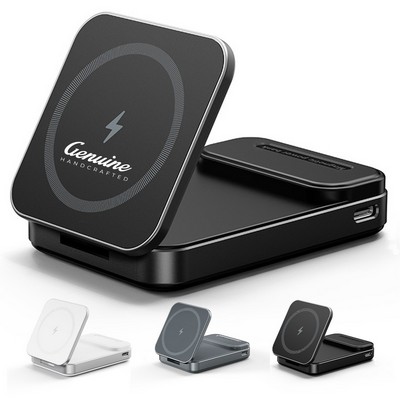 Adjustable Angle 15W Qi2 Certified Wireless Charger with Foldable Design